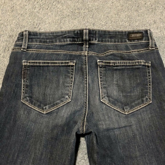 Paige Jeans 27 Skyline Straight Dark Blue Low Rise 30 Inseam Women’s - Picture 9 of 11